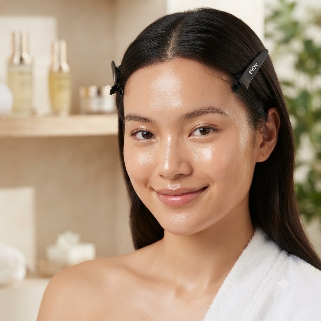 GANCHO CLIPS PARA EL CABELLO DE AGARRE PERFECTO ANTIDESLIZANTE SUAVE EVOK 6 PIEZAS