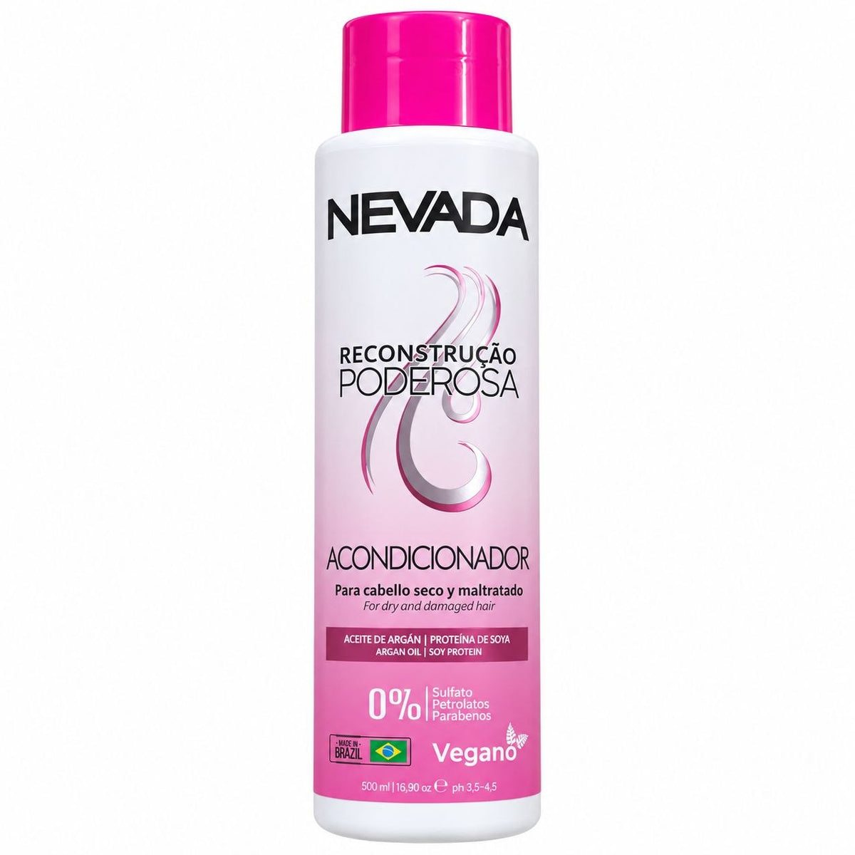 ACONDICIONADOR RECONSTRUCCIÓN PODEROSA ACEITE DE ARGÁN Y PROTEÍNA DE SOYA NEVADA 500ML