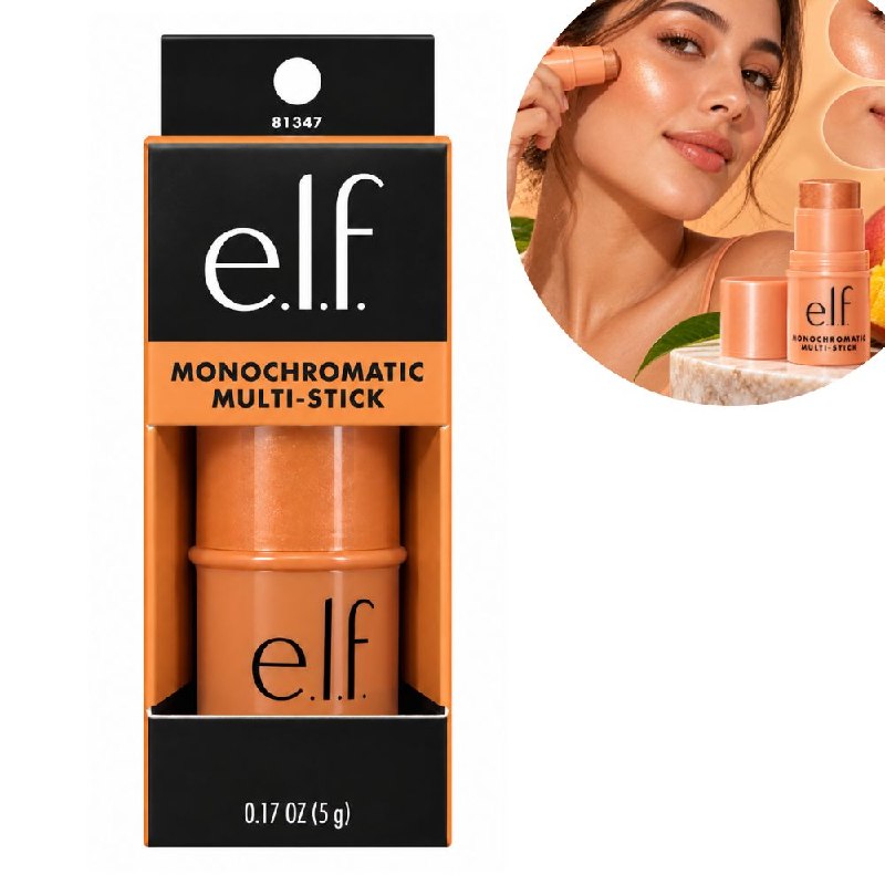 BARRA DE MAQUILLAJE MULTIUSOS CREMOSA 3 EN 1 PARA OJOS, LABIOS Y MEJILLAS ELF 5G