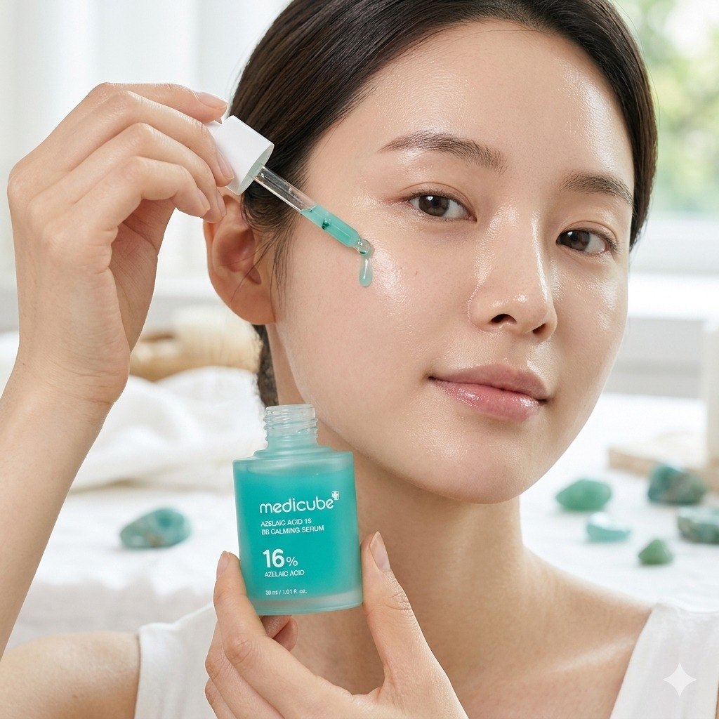 SUERO FACIAL COREANO CALMANTE CON ACIDO AZELAICO MEDICUBE 30ML