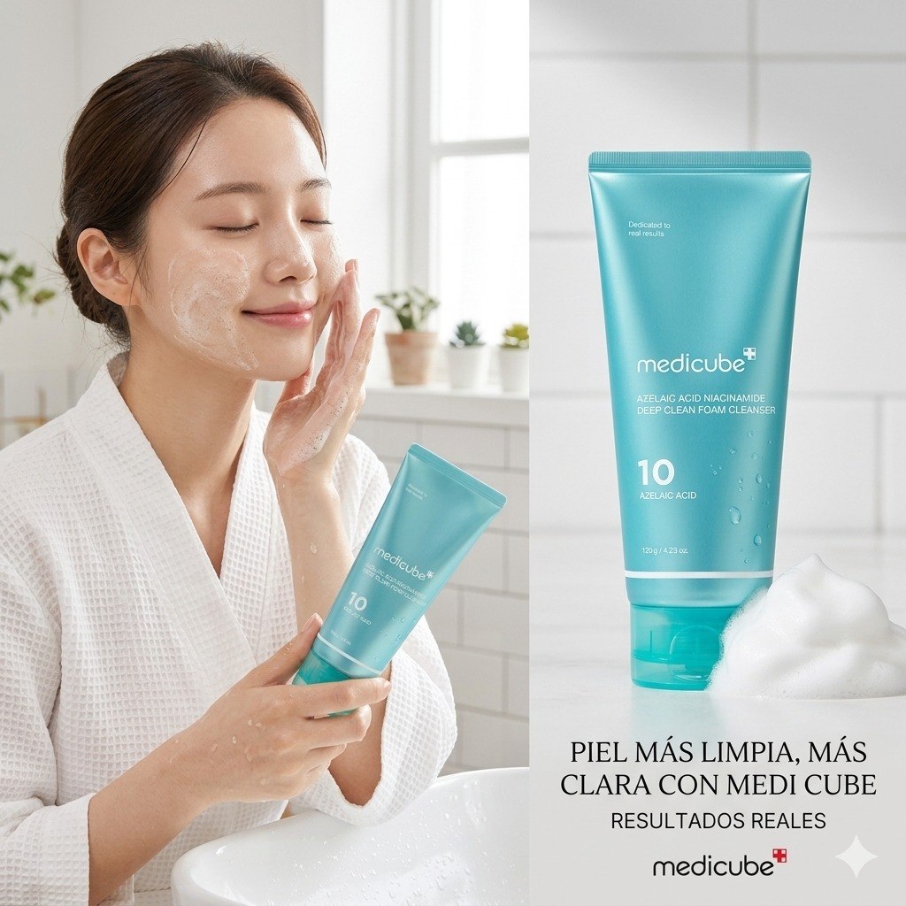 TONICO FACIAL COREANO EQUILIBRANTE CON ACIDO AZELAICO Y NIACINAMIDA MEDICUBE 250ML