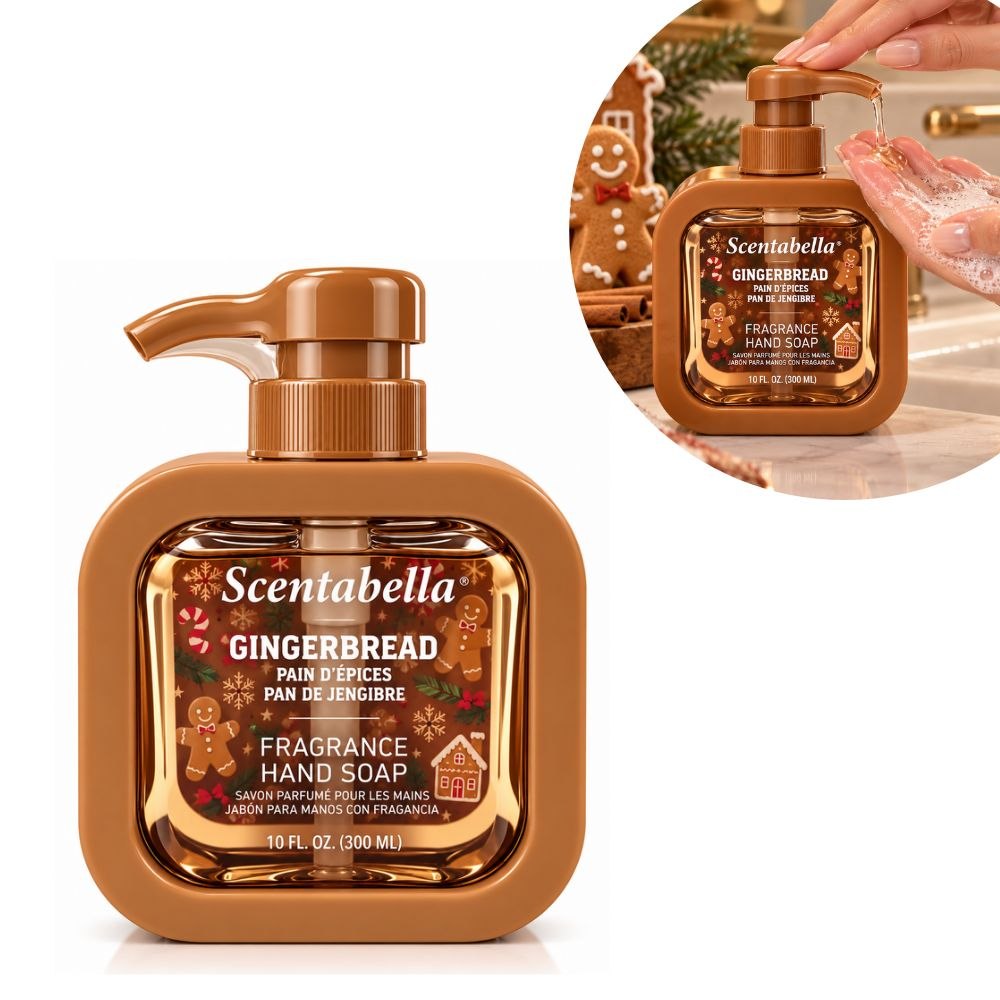 JABÓN LÍQUIDO DE MANOS CON FRAGANCIA PAN DE JENGIBRE SCENABELLA 3000ML