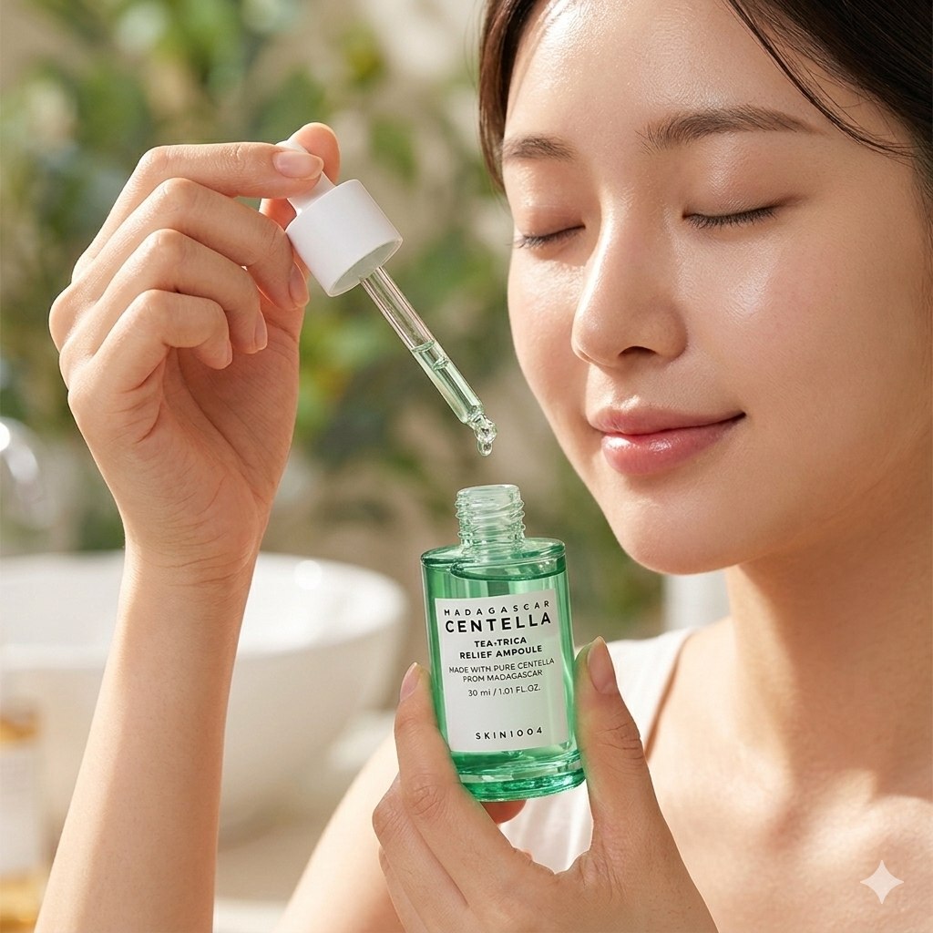 SET DE SUEROS FACIALES CALMANTES Y REPARADORES CON CENTELLA ASIATICA 4PCS SKIN1004