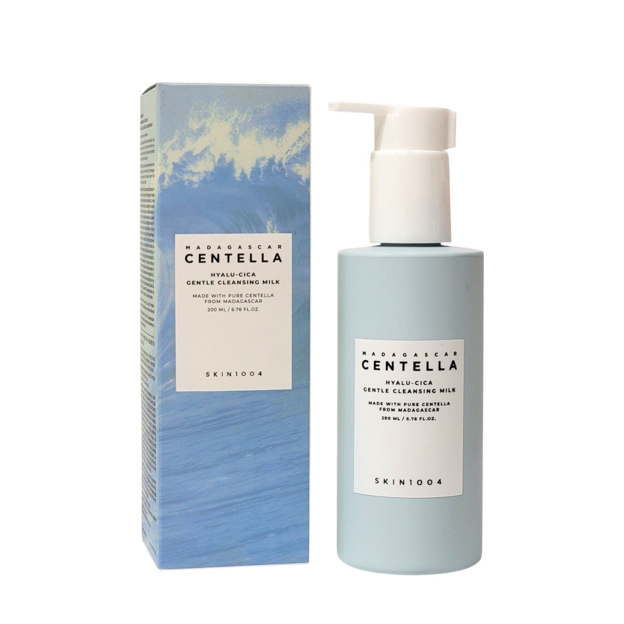 LIMPIADOR FACIAL CREMOSO HIDRATANTE PARA PIEL SENSIBLE Y SECA CON CENTELLA ASIATICA DE MADAGASCAR Y ACIDO HIALURONICO SKIN1004 200ML