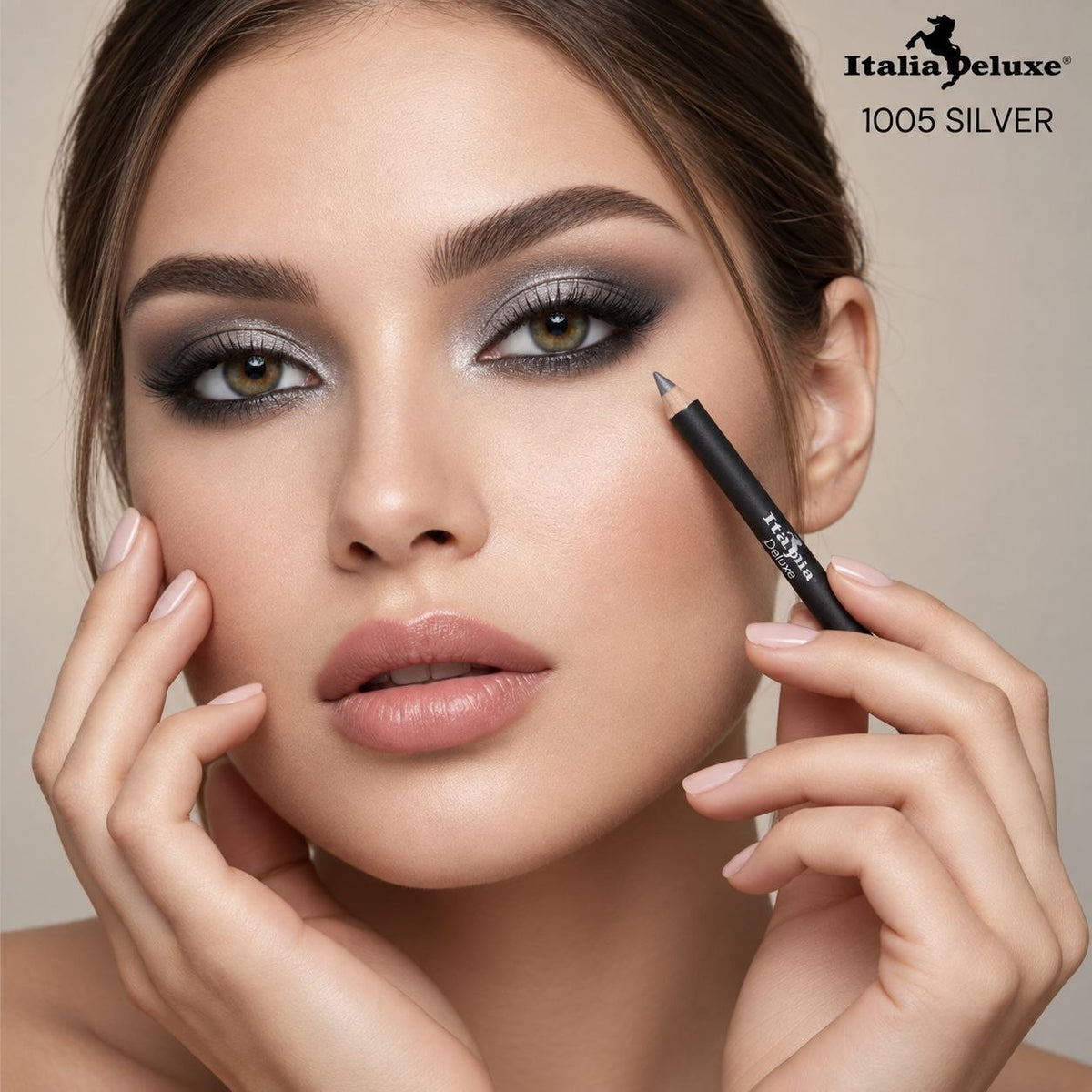LÁPIZ DELINEADOR DE OJOS ITALIA DELUXE TONO 1005 SILVER 1.5G