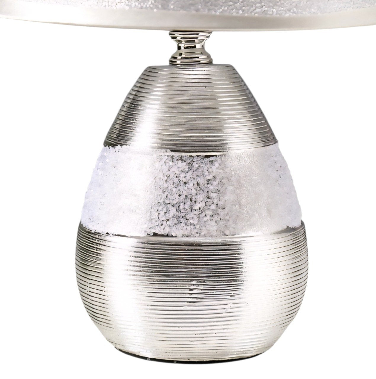 LAMPARA DECORATIVA DE MESA ELECTRICA CON PANTALLA DE TELA
