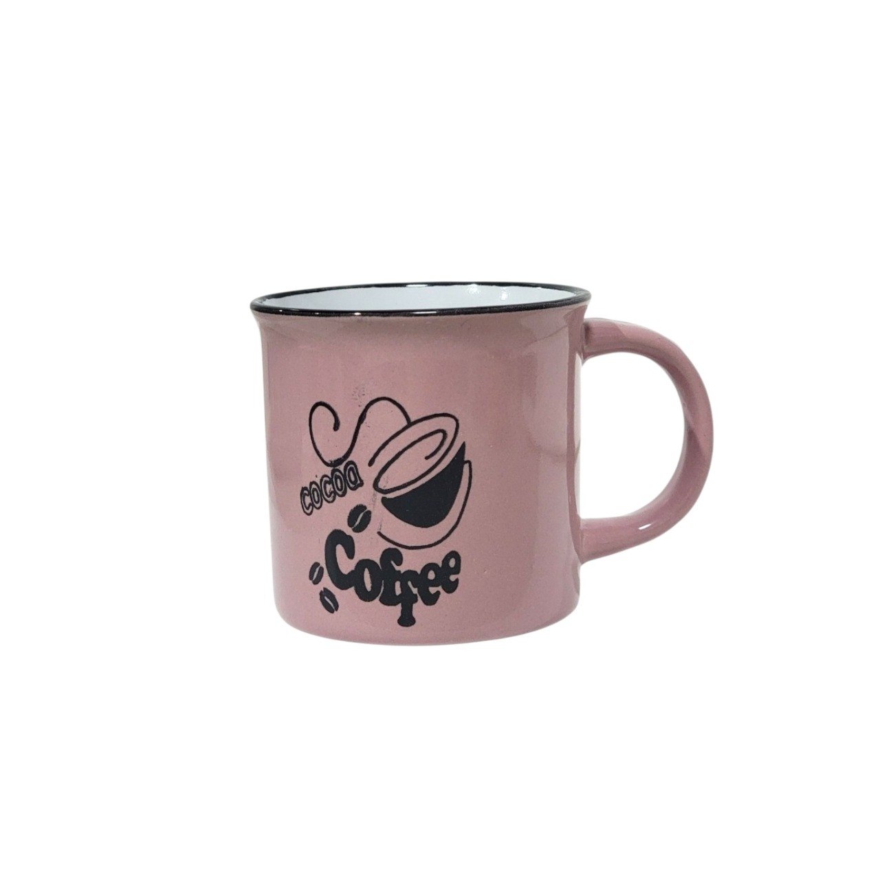 TAZA DE CERAMICA DE ALTA RESISTENCIA CON ACABADO BRILLANTE Y DISEÑO ERGONOMICO 8CM