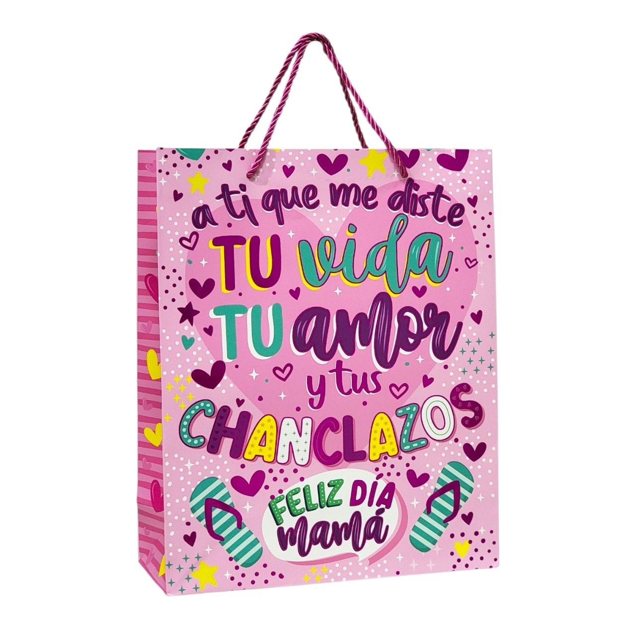 BOLSA DE REGALO PARA MAMA MEDIANA 32X26X10CM