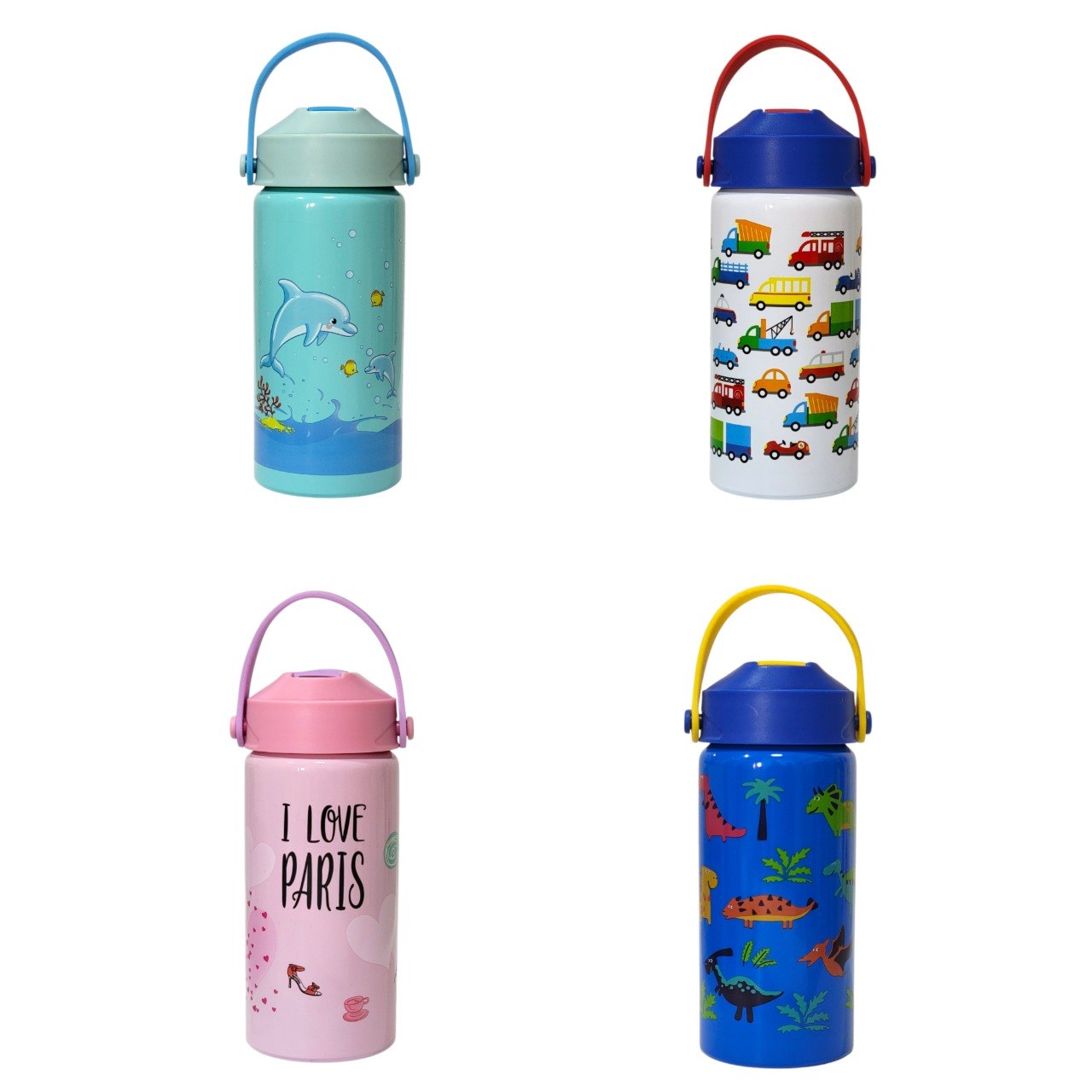 TERMO INFANTIL DE ACERO INOXIDABLE CON PAJILLA INCLUIDA