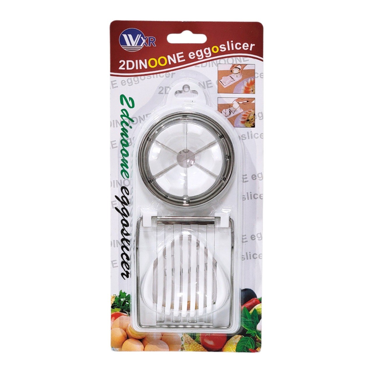 REBANADOR DE HUEVOS MULTIFUNCIONAL DE PRECISION 2 EN 1 VXR 20X8CM