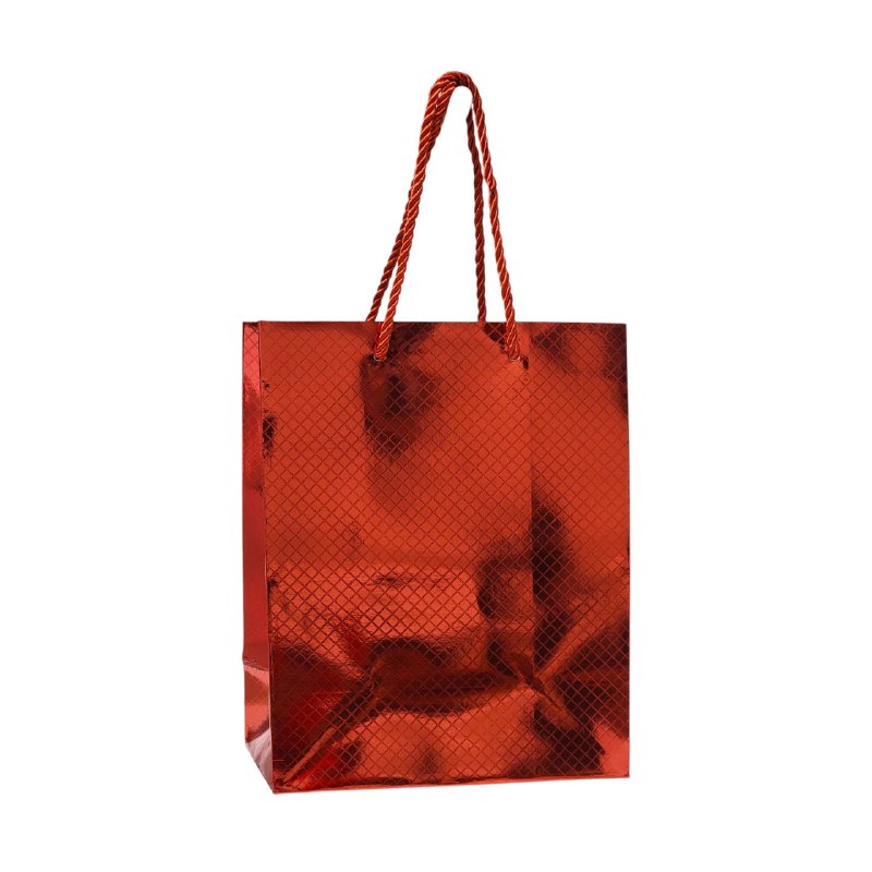 BOLSA DE REGALO PEQUEÑA REFLECTIVA 23X18X10CM