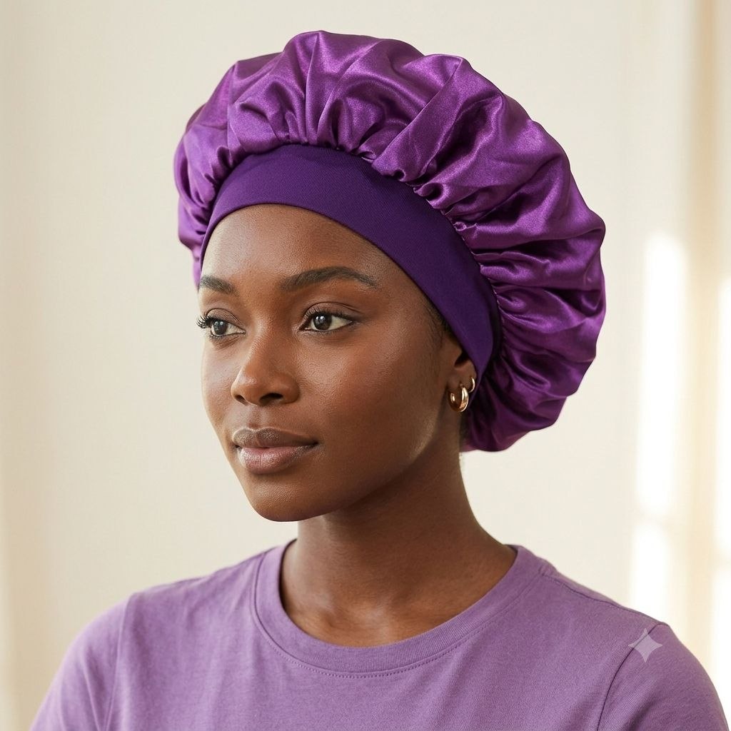 GORRO DE SATIN PROTECTOR NOCTURNO PARA CUIDADO DE CABELLO TAMAÑO XL