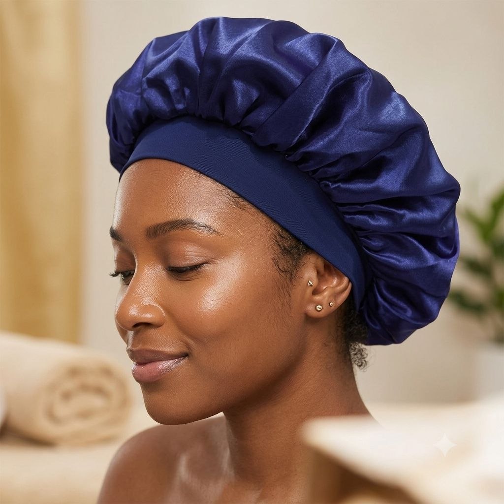 GORRO DE SATIN PROTECTOR NOCTURNO PARA CUIDADO DE CABELLO TAMAÑO XL