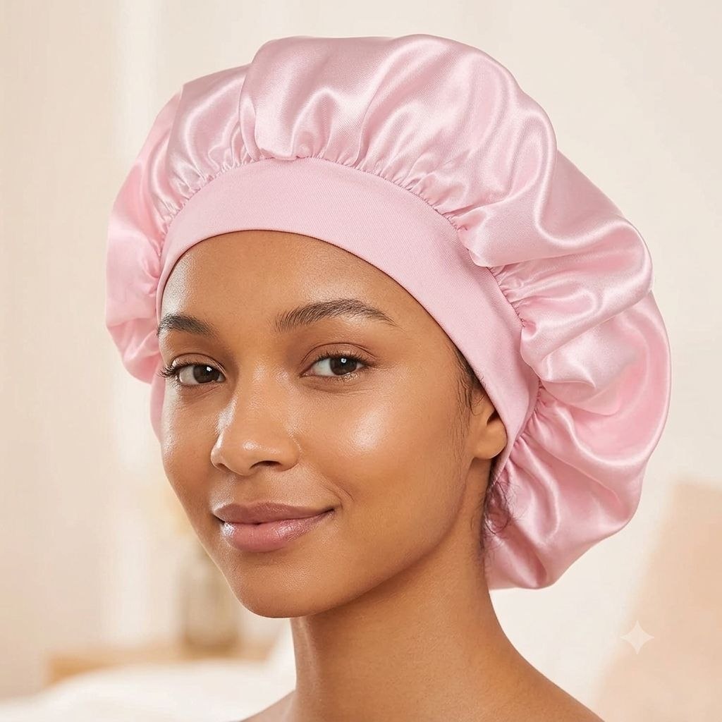 GORRO DE SATIN PROTECTOR NOCTURNO PARA CUIDADO DE CABELLO TAMAÑO XL
