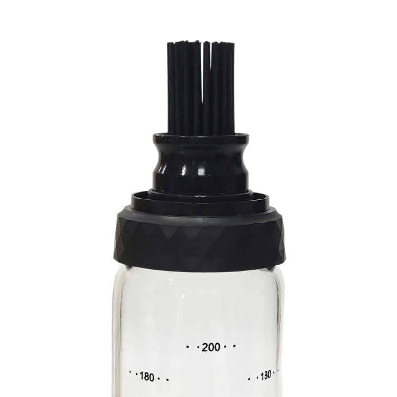 BOTELLA DISPENSADORA DE ACEITE Y VINAGRE DE VIDRIO Y ACERO INOXIDABLE CAPACIDAD DE 200ML 5.5X5.5X18.1CM LIFEART