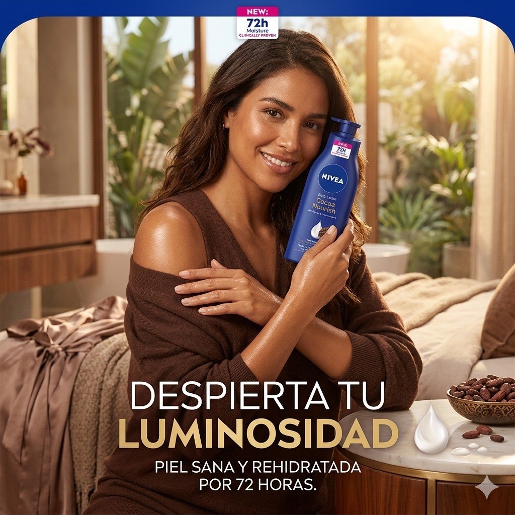 CREMA CORPORAL DE HIDRATACION PROFUNDA CON MANTECA DE CACAO Y ACIDO HIALURONICO NIVEA 400ML