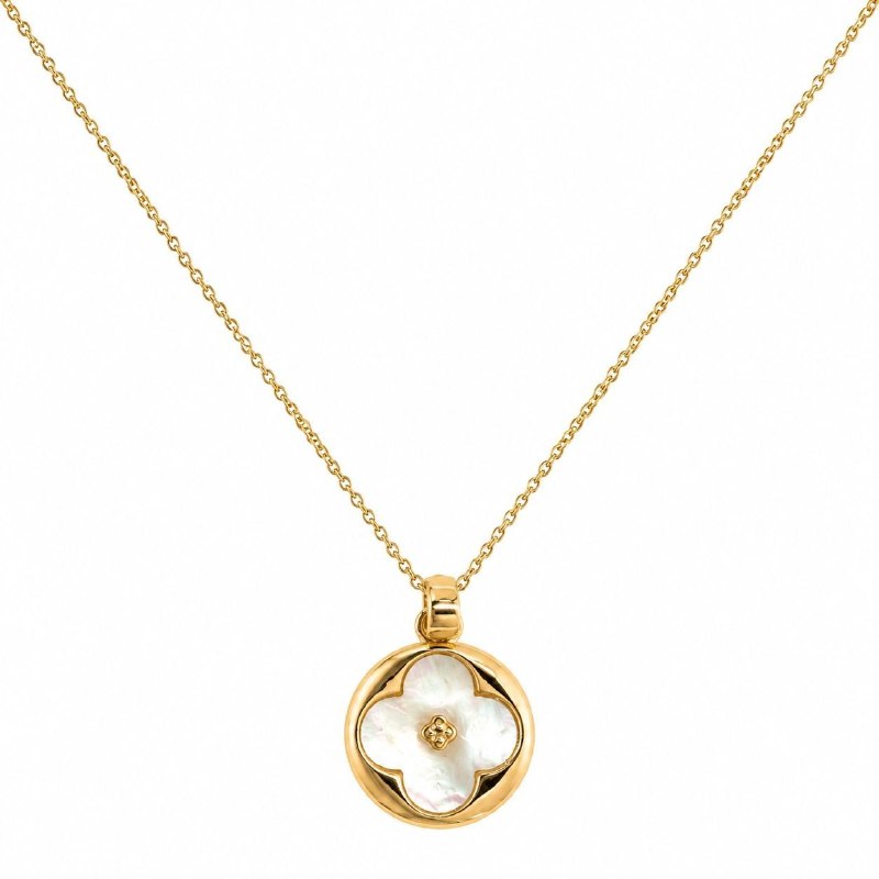GARGANTILLA DE ENCHAPE PARA DAMA CON DISEÑO DE FLOR 2CM (DUPE DE LOUIS VUITTON)