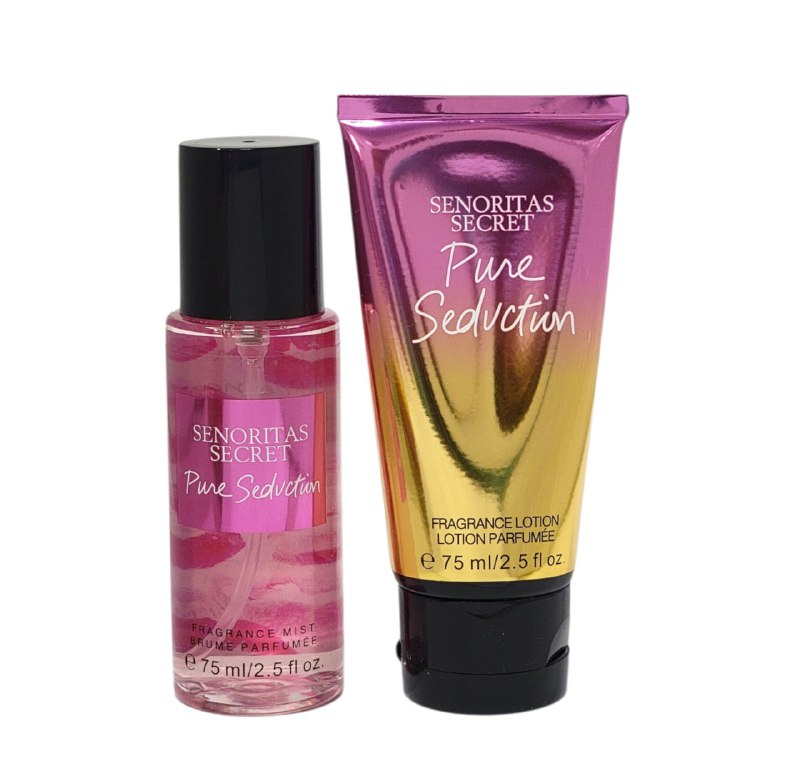 SET SENORITAS SECRET PURE SEDUCTION SPLASH 75ML, BODY LOTION 75ML (M) (AROMA SIMILAR VS PURE SEDUCTION)