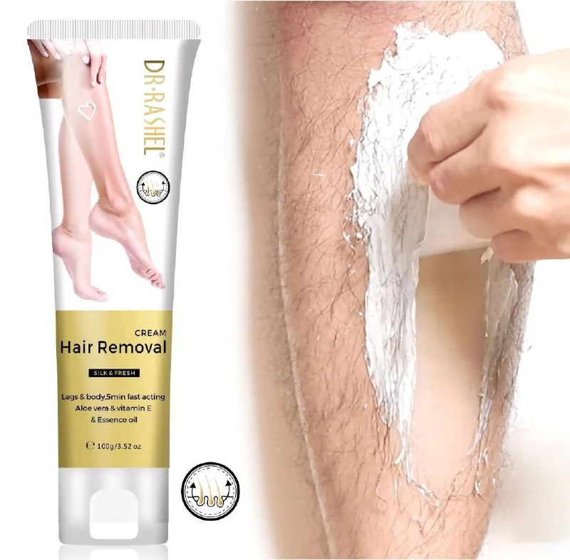 CREMA CORPORAL DEPILADORA PARA PIERNAS Y CUERPO DE ACCION RAPIDA DR RASHEL 100G
