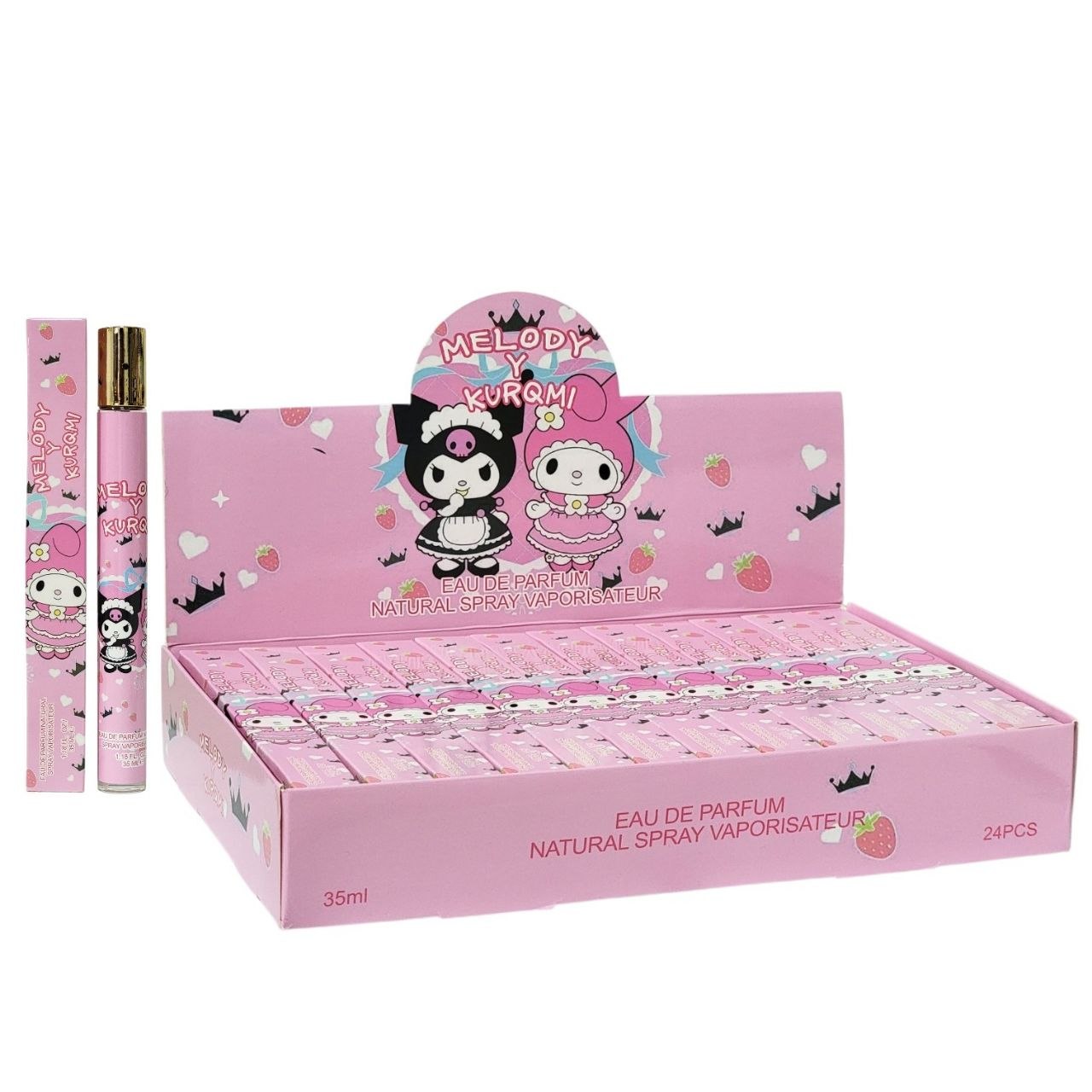 MELODY Y KURQMI PERFUME ECONOMICO DE TUBITO PARA NIÑA 35ML