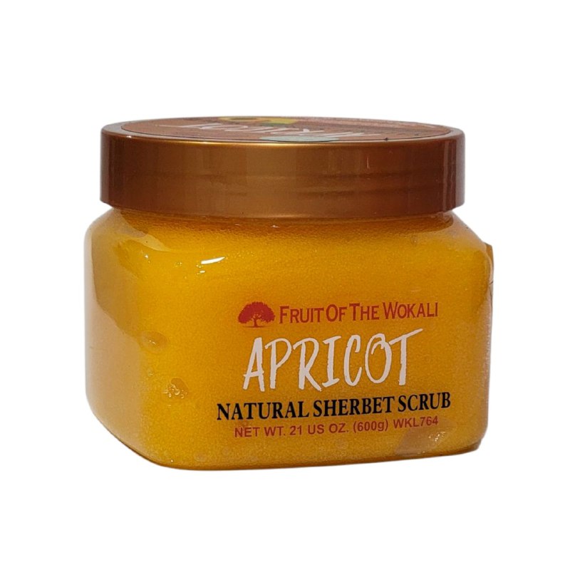 EXFOLIANTE CORPORAL SUAVIZANTE Y REVITALIZANTE CON EXTRACTO DE ALBARICOQUE FRUIT OF THE WOKALI 600G