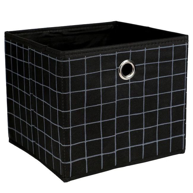 ORGANIZADOR CAJA DE ALMACENAMIENTO PLEGABLE, CESTA CON ASA PARA LIBROS, JUGUETES, ROPA Y MAS CLOSET ESSENTIALS 20.3X22.9X22.9CM
