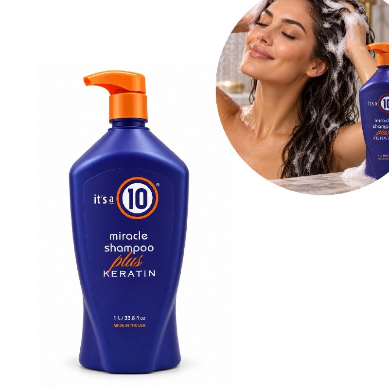 SHAMPOO REPARADOR CON KERATINA PARA BELLO DAÑADO IT'S A 10 1L