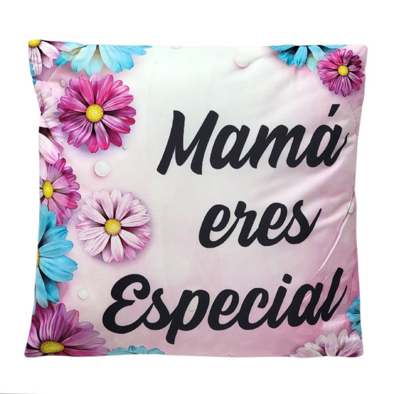 COJIN ALMOHADA DECORATIVA DEL DIA DE LAS MADRES 43X43CM