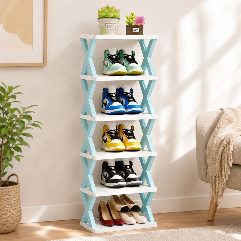 ORGANIZADOR ZAPATERA VERTICAL DE 6 NIVELES