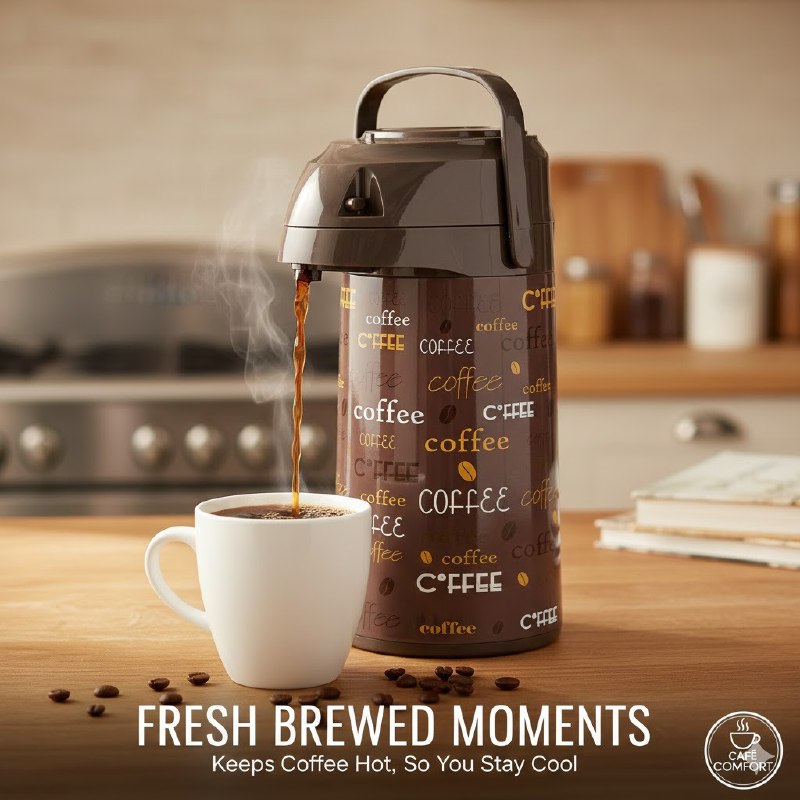 TERMO DE ACERO CON SISTEMA DE BOMBA IDEAL PARA CAFE, ETC DAYDAYS 3L