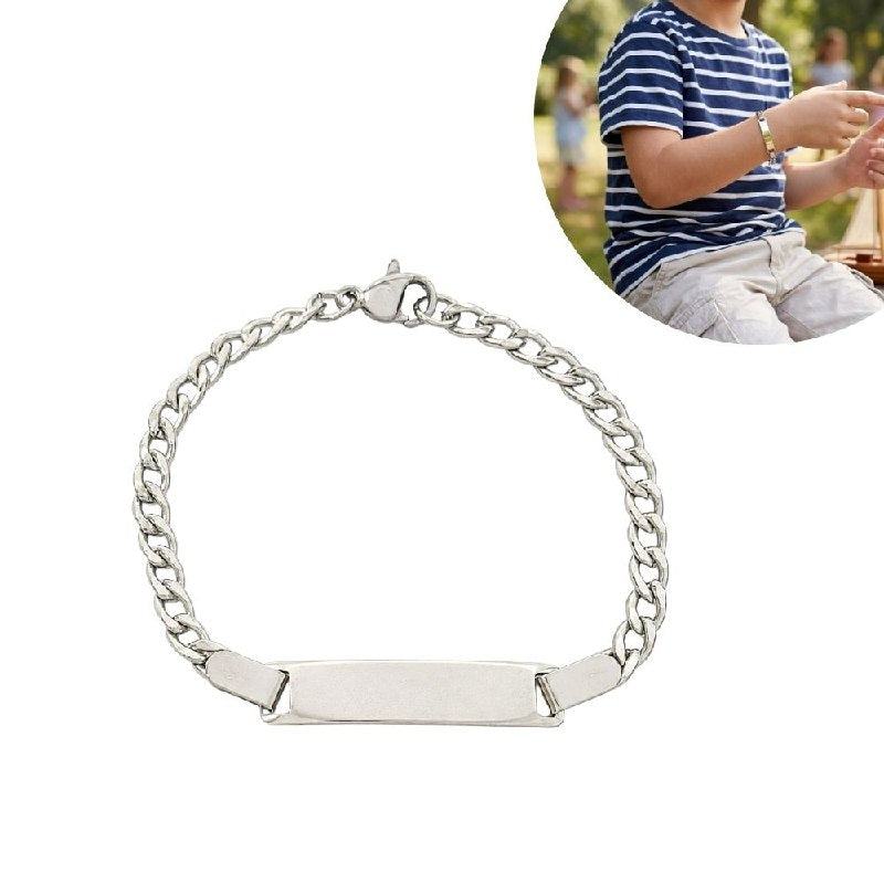 PULSERA DE ENCHAPE PARA NIÑO 4CM