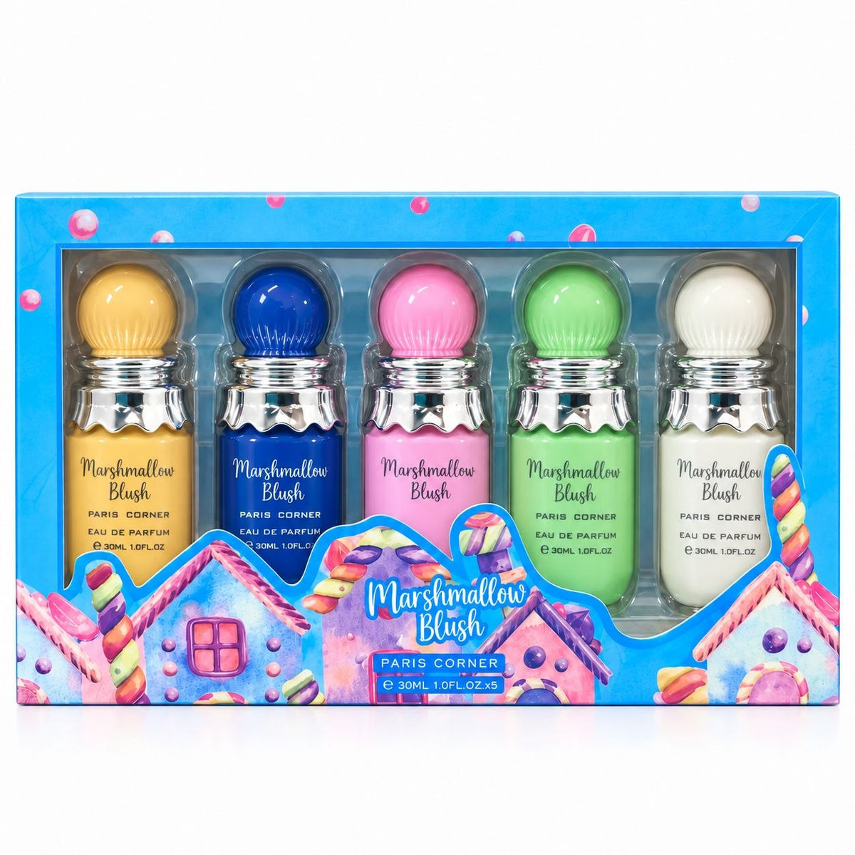SET MARSHMALLOW BLUSH PARIS CORNER EDP 30ML X5PCS (M)