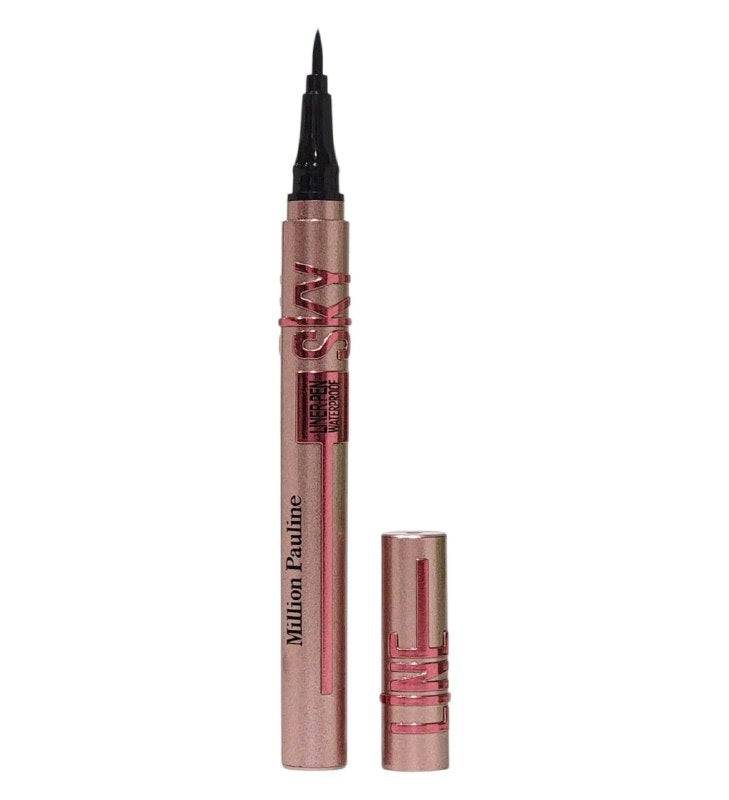 DELINEADOR DE OJOS RESISTENTE AL AGUA TEXTURA SEDOSA MILLION PAULINE 1ML (DUPE DE MAYBELLINE)