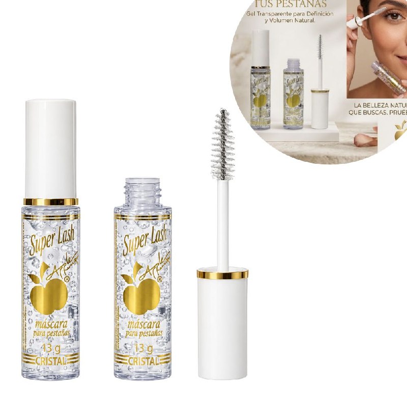 RIMEL TRANSPARENTE PARA PESTAÑAS Y CEJAS SUPER LASH BY APPLE 13G