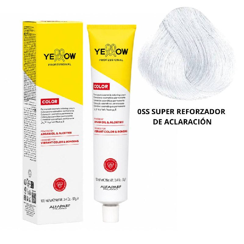 TINTE PERMANENTE PARA EL CABELLO CON ACEITE DE ARGAN Y ALOETRIX TONO 0SS SUPER REFORZADOR DE ACLARACION ALFAPARF 100ML