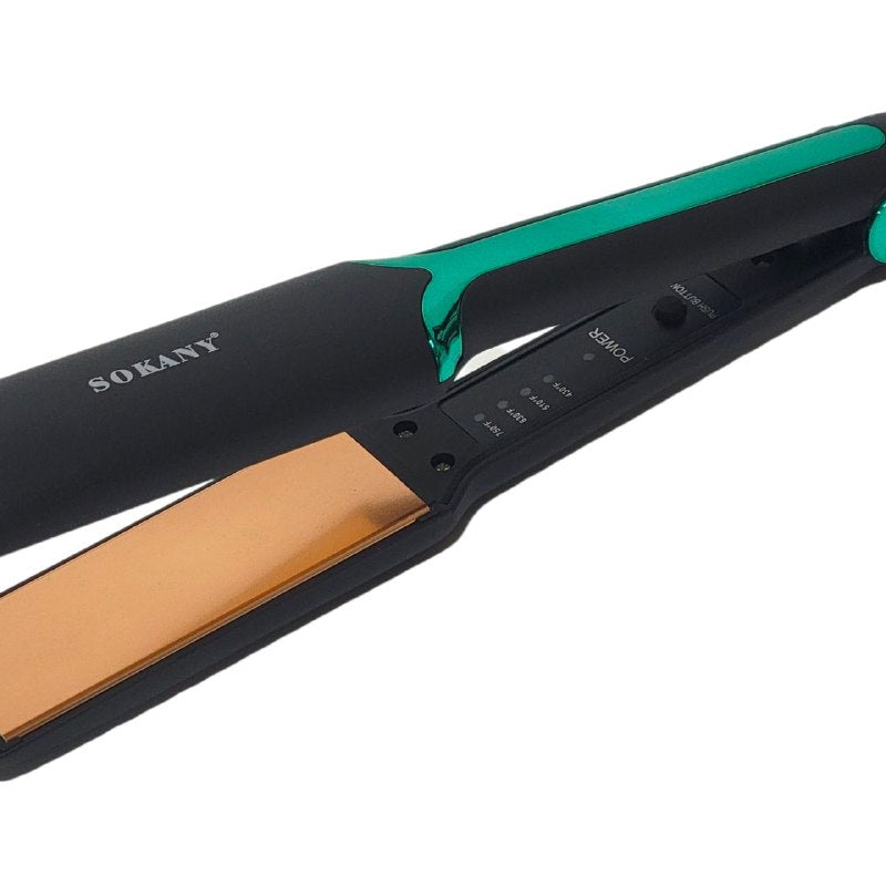 PLANCHA PARA EL CABELLO PROFESIONAL DE ALTA TEMPERATURA 180C MODELO SK-1907 SOKANY 30CM