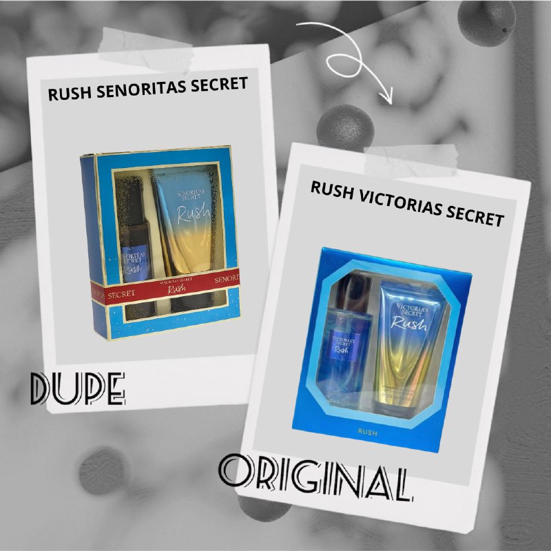SET SENORITAS SECRET RUSH SPLASH 75ML, BODY LOTION 75ML (M) (AROMA SIMILAR VS RUSH)