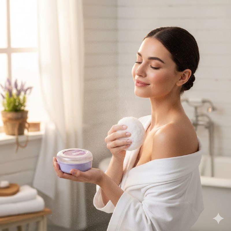 POLVO CORPORAL PERFUMADO RELAJANTE CON AROMA A LAVANDA NEVADA 142G