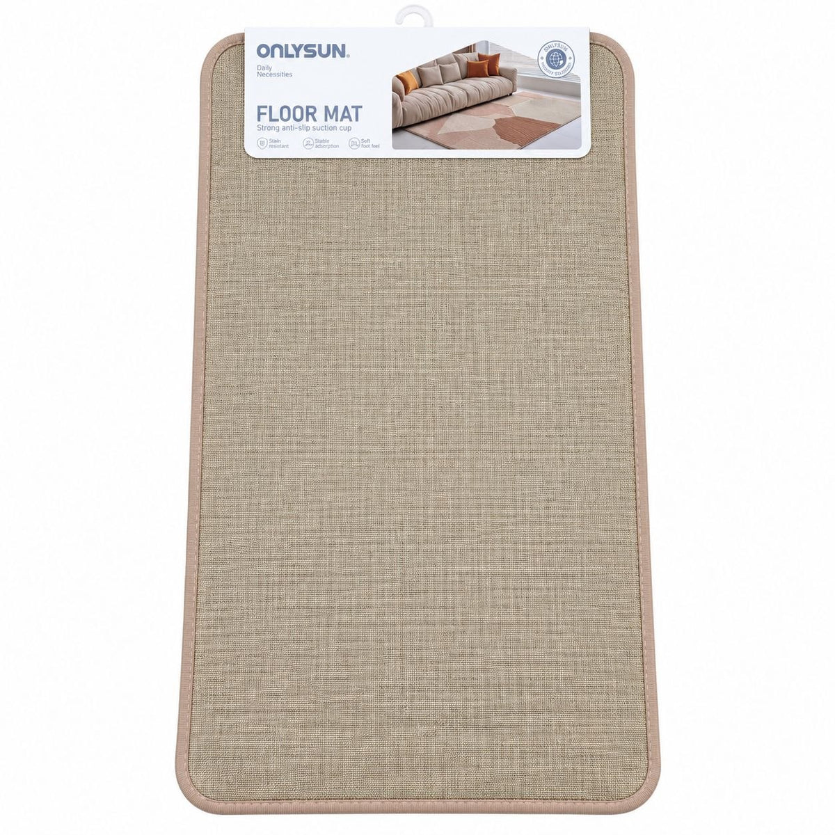 ALFOMBRA ANTIDESLIZANTE DECORATIVA BENELI HOME ONLYSUN 74X45CM