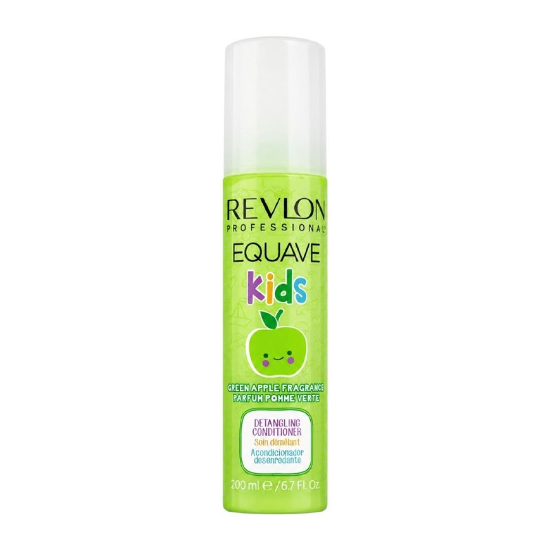 ACONDICIONADOR DESENREDANTE EN SPRAY SIN ENJUAGUE CON AROMA DE MANZANA VERDE PARA NIÑAS REVLON 200ML