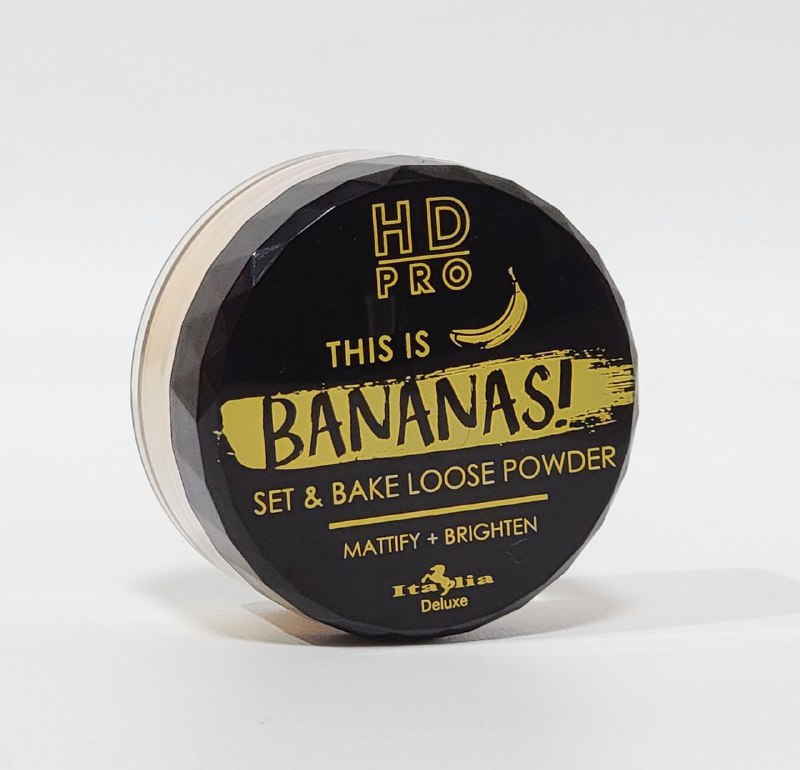 POLVO SUELTO MATIFICADOR E ILUMINADOR ITALIA DELUXE HD PRO THIS IS BANANAS SET & BAKE LOOSE POWDER 15G