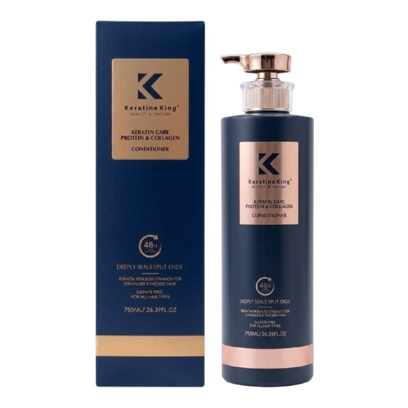 ACONDICIONADOR DE PROTEINA Y COLAGENO REPARADOR DE ALTO RENDIMIENTO KERATINE KING 750ML