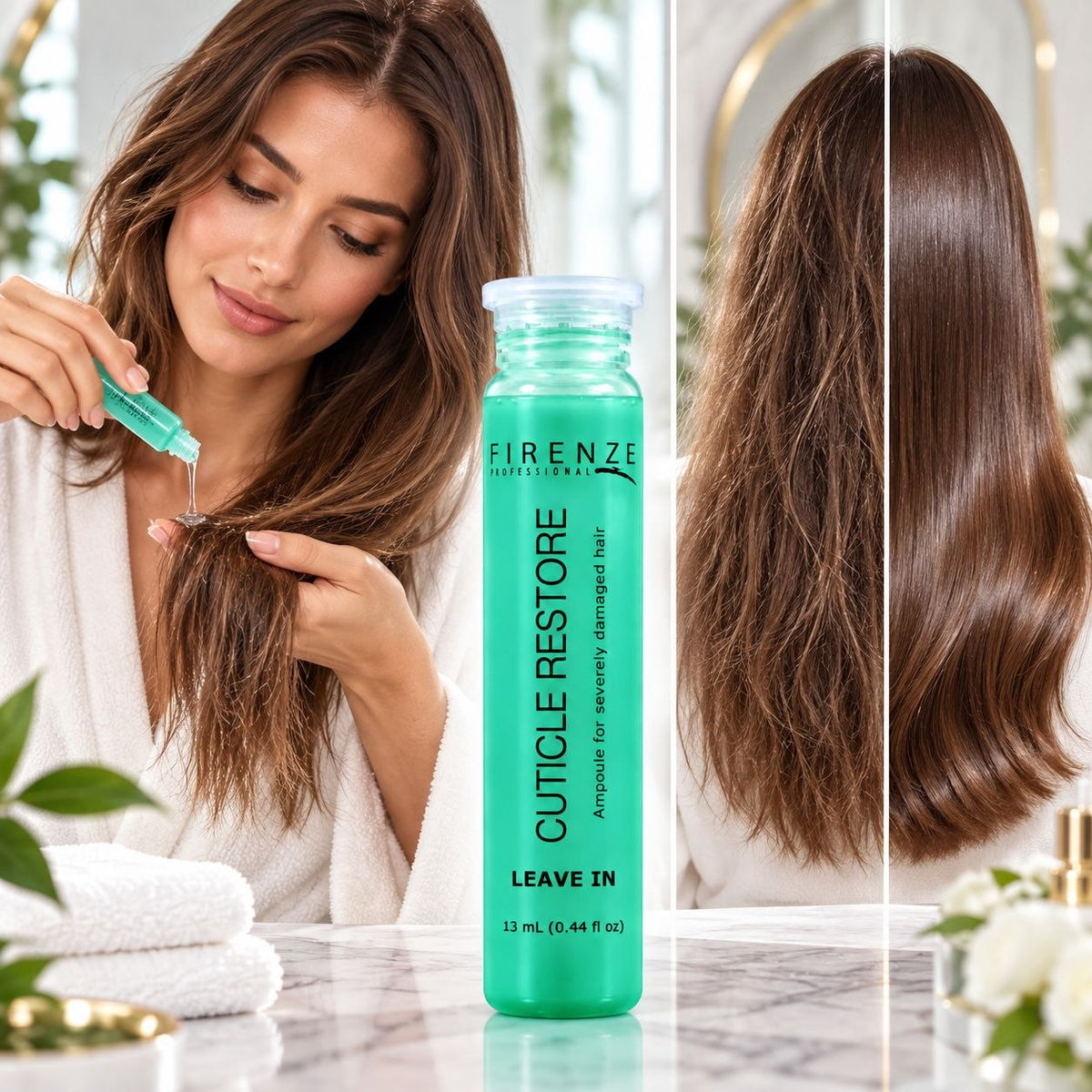 AMPOLLA PARA CABELLO RESTAURAR LA CUTÍCULA FIRENZE 13ML 1 UND