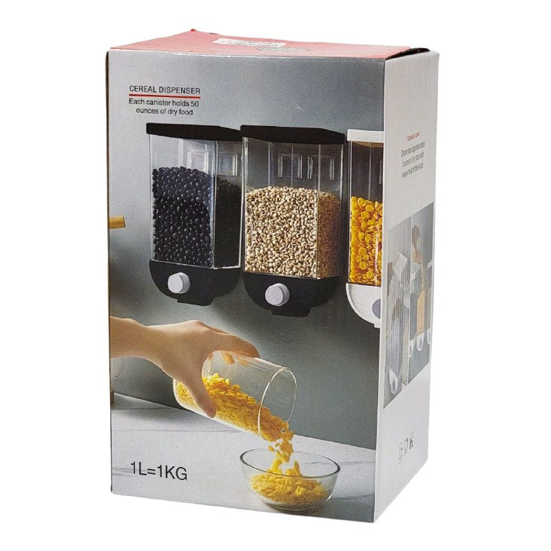 RECIPIENTE DISPENSADOR ALMACENADOR DE ALIMENTOS SECOS CON CAPACIDAD DE 1KG