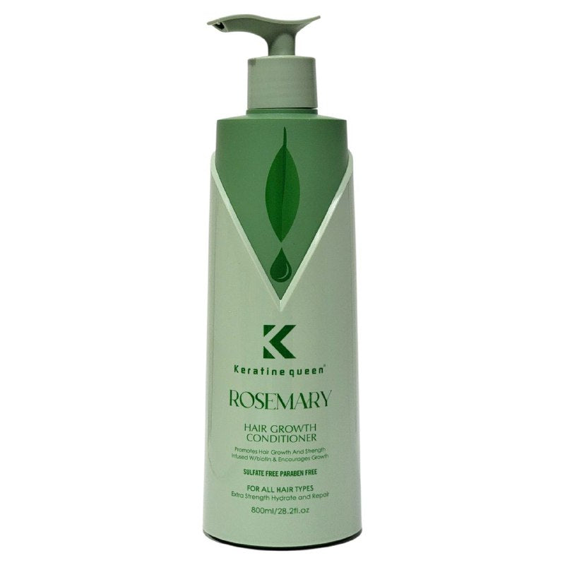 ACONDICIONADOR PARA EL CABELLO 800 ML DE ROMERO Y MENTA  PARA EL CRECIMIENTO DEL CABELLO, PROIMUEVE FUERTA, CRECIMIENTO, HIDRATACION Y REPARACION KERATINE QUEEN 800ML