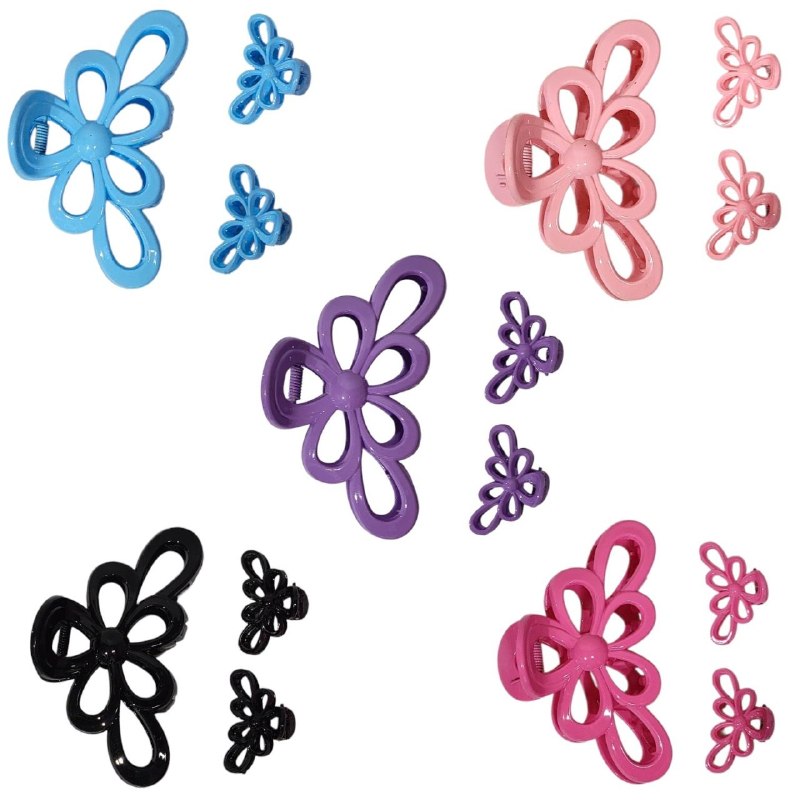 GANCHO PARA EL CABELLO EN SET DE 3PCS WAO BEAUTY 5X3CM