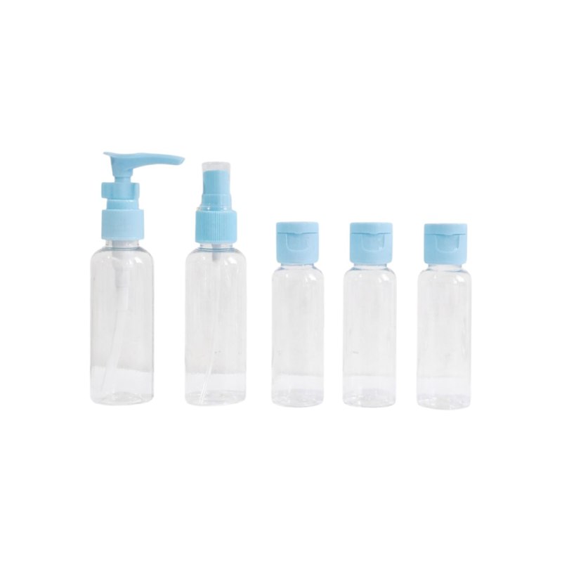 SET DE BOTELLAS DE VIAJE DE PLASTICO 6PCS WH TRAVEL