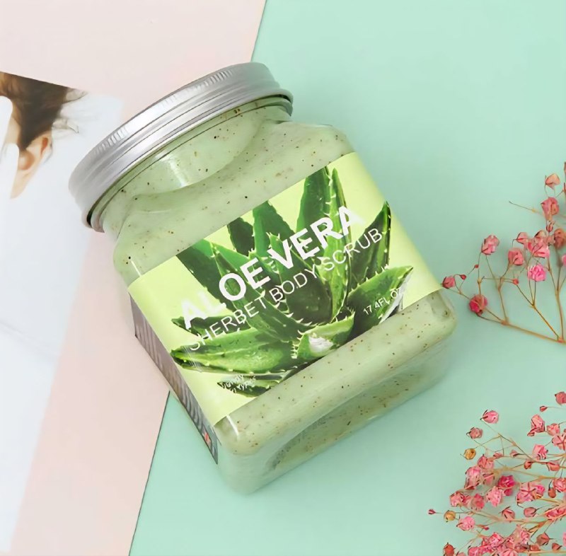 EXFOLIANTE CORPORAL HIDRATANTE CON EXTRACTO DE ALOE VERA NATURAL FOR ALL SKIN TYPES 500ML