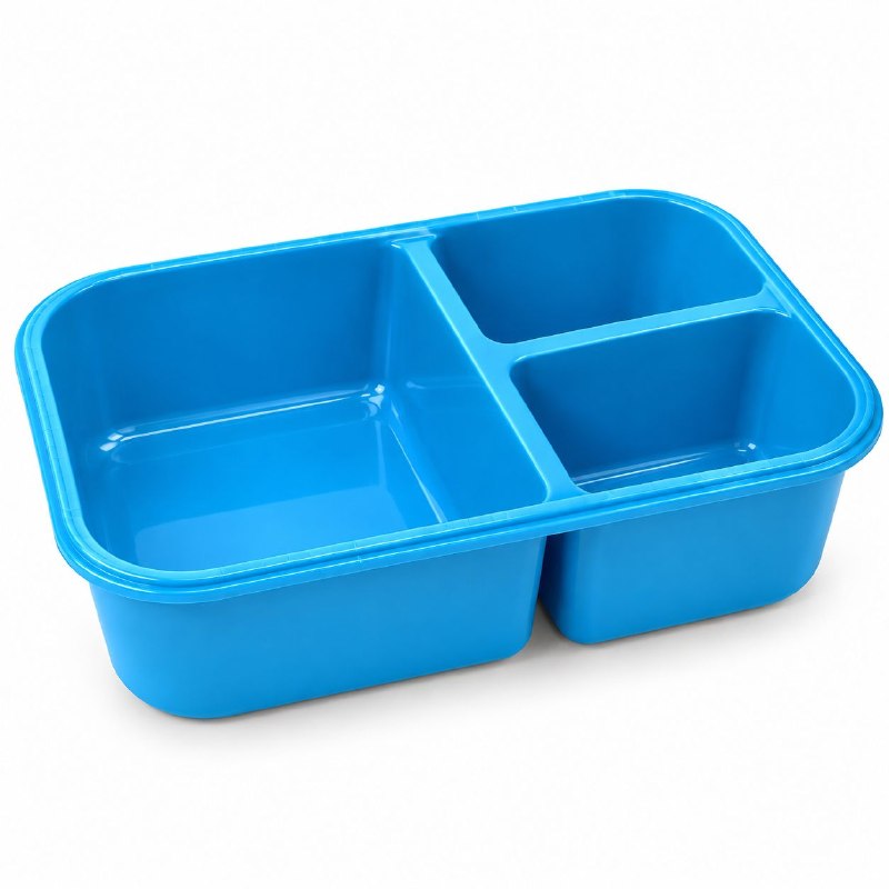 RECIPIENTE PANA PARA ALIMENTOS HERMETICA DE 3 COMPARTIMIENTOS CON CUBIERTOS PARA NIÑOS(AS) FRESH GUARD 1400ML
