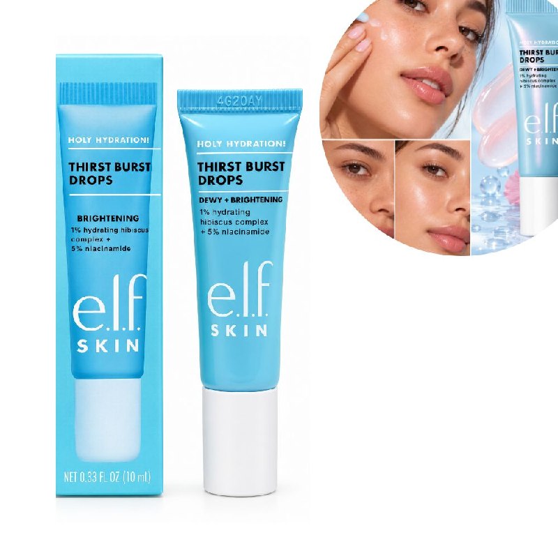 GOTAS FACIALES HIDRATANTES E ILUMINADORAS CON 5% NIACINAMIDA Y 1% HIBISCO ELF 10ML